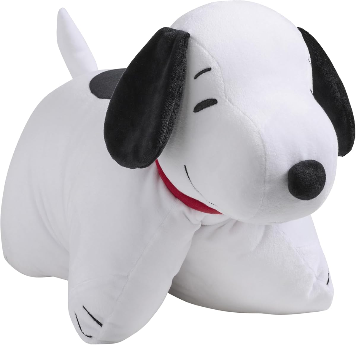 Pillow Pets Peanuts Snoopy, 16" Stuffed Animal Plush Toy | Super Soft Companion, Unfastens into a Comforting Cuddle Cushion