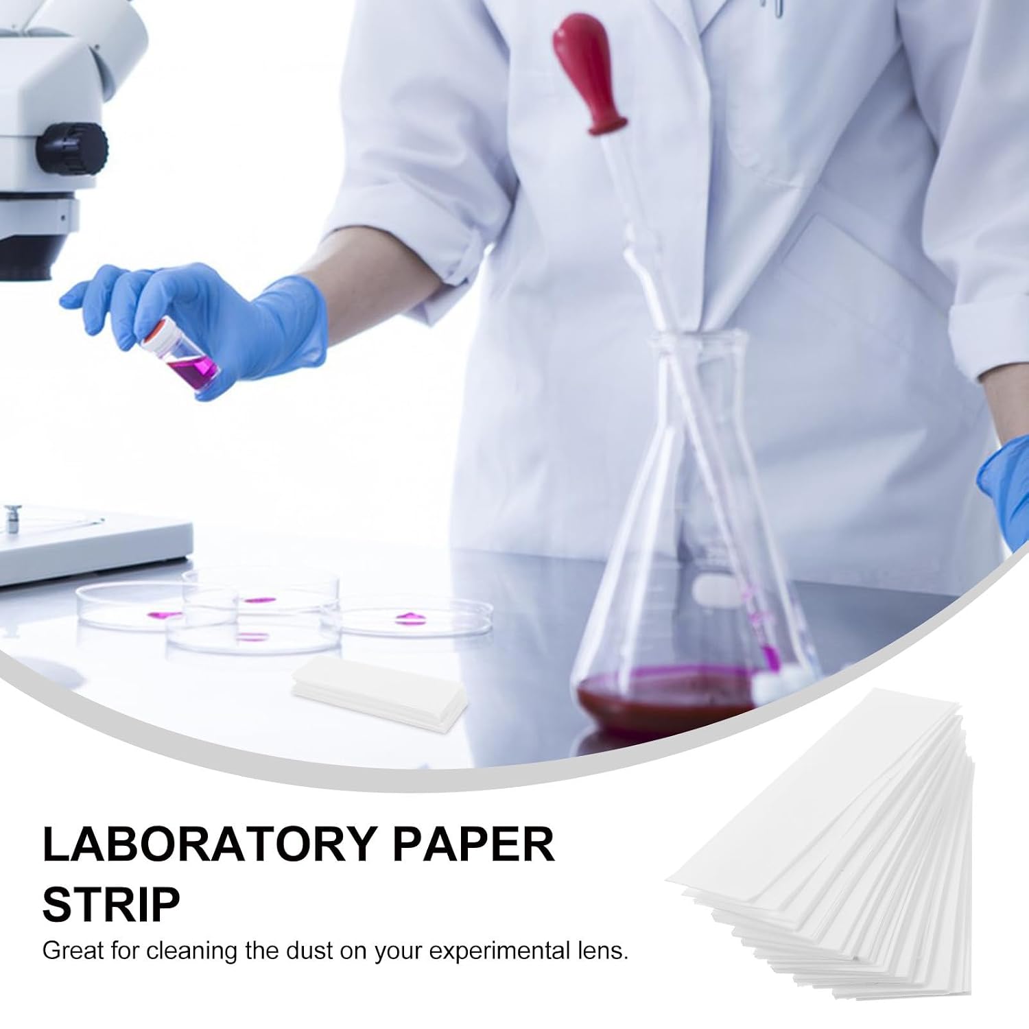 MAGICLULU 500 Sheets High Absorbing Qualitative Filter Paper for Laboratory Cleaning, Chemistry and Biology Experiments, Water and Dust Removal Absorbent Paper Sheets for Science Lab Use