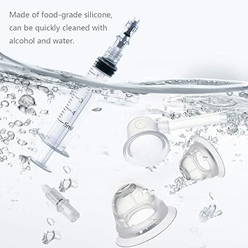 Inverted Nipple Corrector Puller 2 PC Nipple Aspirator Corrector Women Nipple Suckers for Flat Nipples