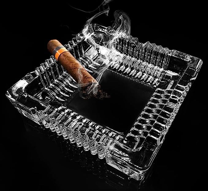 Buy Oz Glass Ashtrays for Cigarettes, Portable Decorative Modern