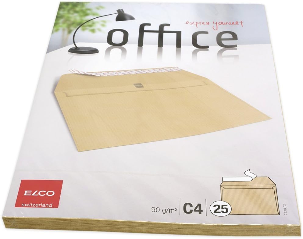 Elco C4 "Cellozip Kraft" Envelope - Brown (Pack of 25)