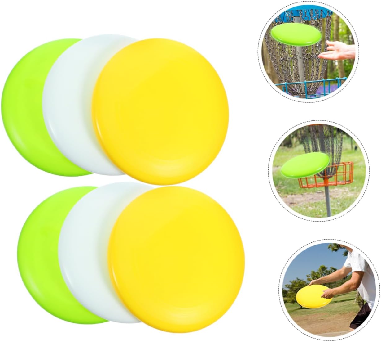 UPKOCH 6Pcs Softball Pitching Control Discs Reusable Disc Golf Training Tools Outdoor Practice for Enhanced Pitching Skills Durable Lightweight Design