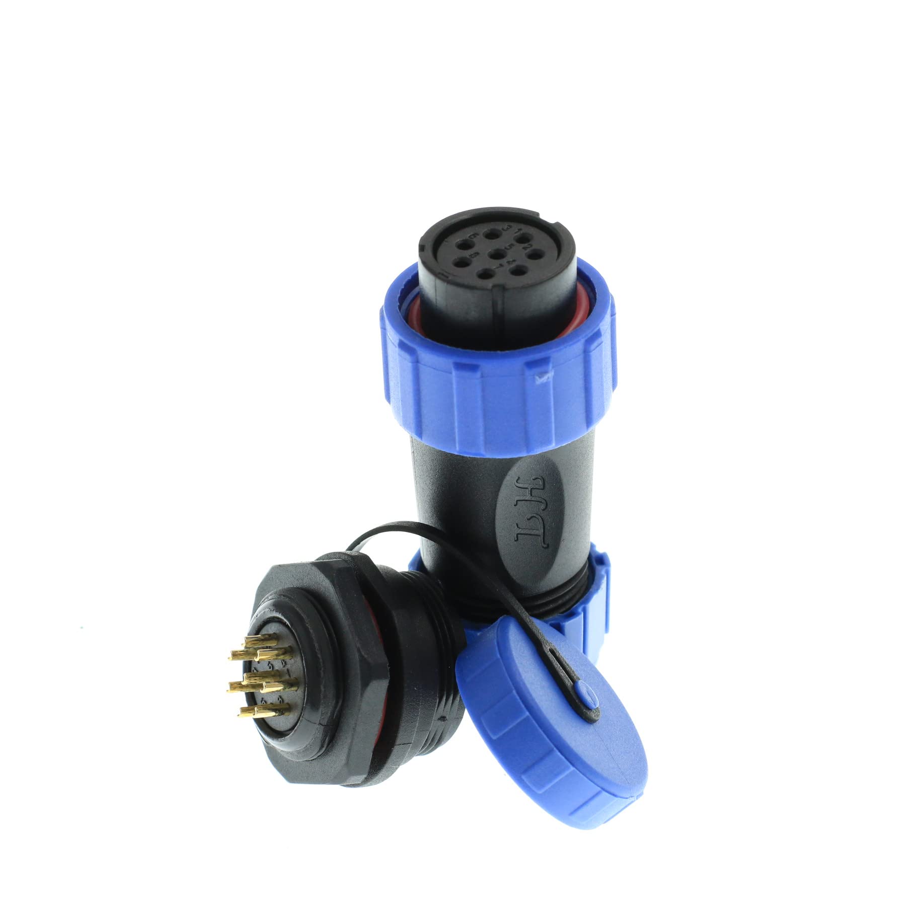 ZBLZGP HE21 8 Pin Connector 5A 8-12mm Cable IP68 Waterproof Connector Plug Female Socket Male Aviation Circular Industrial Panel Mount - Image 4