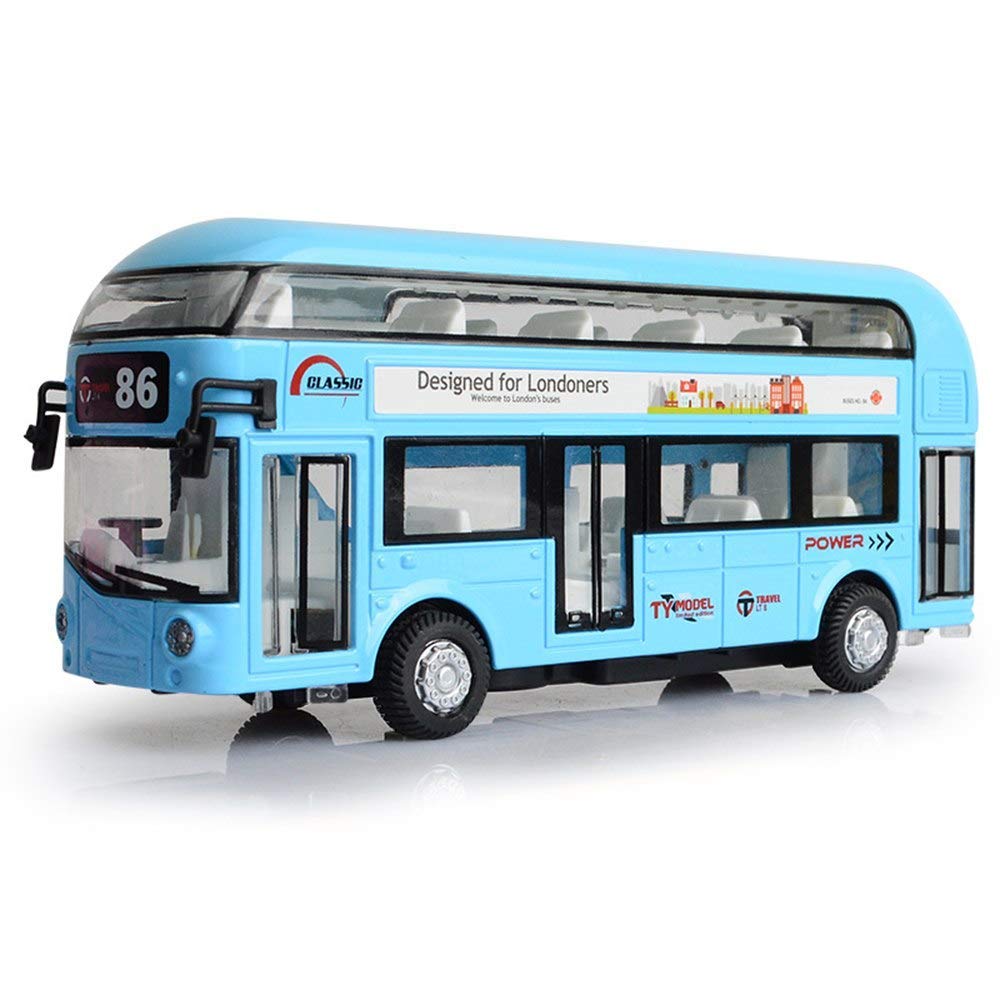未開封　Hot Wheels Double Deck Bus バス ダイキャスト PRIMIL Die cast Metal Double Decker London Bus for Kids Push and