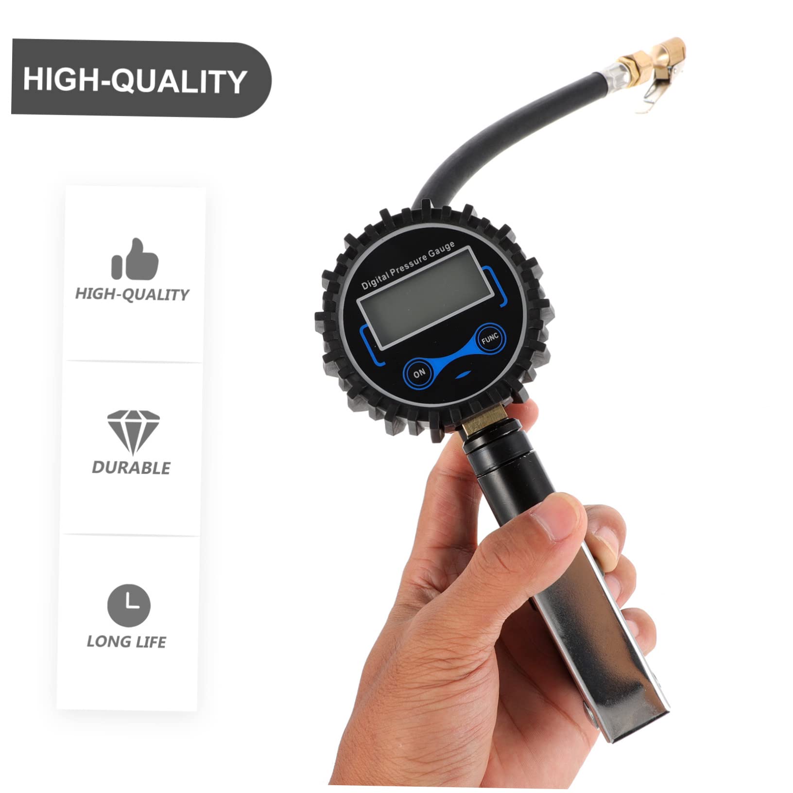 1set Manometro Digitale Per Pneumatici Con Display e Gonfiatore Kit Completo Per Auto Facile Da Usare e Portatile
