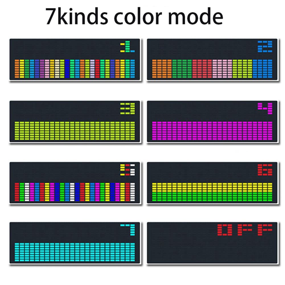 DAZZLEEX Indicateur de spectre audio à LED pour musique, VFD, affichage de l'atmosphère audio, horloge de mélange de couleurs, contrôle vocal