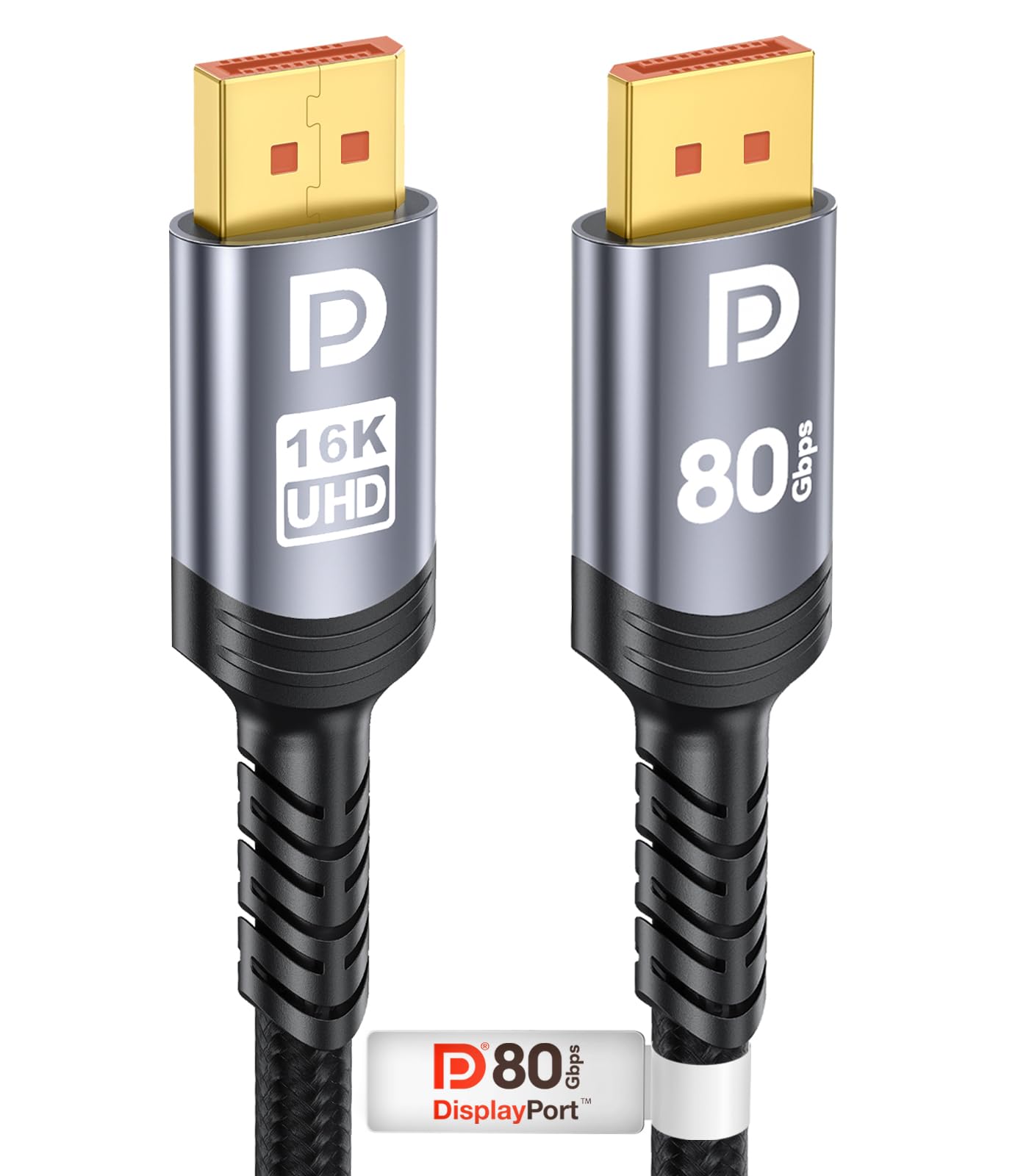 Sniokco 80Gbps DisplayPort Cable 2.1 1.5M, VESA Certified 16K DP Cable 16K@60Hz 8K@240Hz 4K@540Hz 360Hz 240Hz Compatible with HDR HDCP 2.3 DSC FreeSync G-Sync Monitor Graphics RTX 5090 4090 PC HDTV