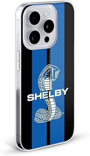 Miniatura 2 de Head Case Designs Shelby Blue Car Graphics - Carcasa rígida con licencia oficial compatible con Apple iPhone 14 Pro Max
