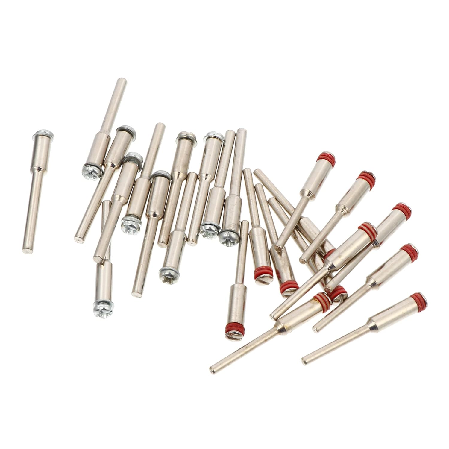 24pcs Screw Mandrel Shanks for Cutting Wheels Durable Tool Holders for Jewelry Making Woodworking and Crafting Projects