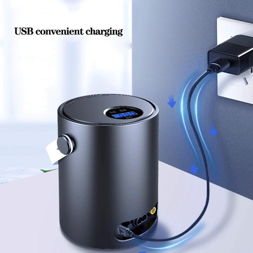 カーエアポンプ カーエアポンプ ポータブルワイヤレスインフレータ ミニエアコンプレッサー (Color : White)