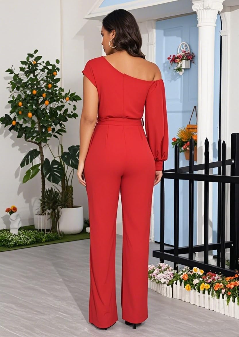 DeftSharp Women's Sexy Cocktail Party Clubwear Casual Working Rompers Long Dressy Jumpsuit - Image 6