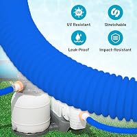 TUIBEIDAMAI Medence Tömlő 32 mm - 2 db 150 cm-es Kék Úszómedence Cső 4 Biztonsági Kapoccsal és Csatlakozóval, Szűrőszivattyúhoz

AI: Készíts 4