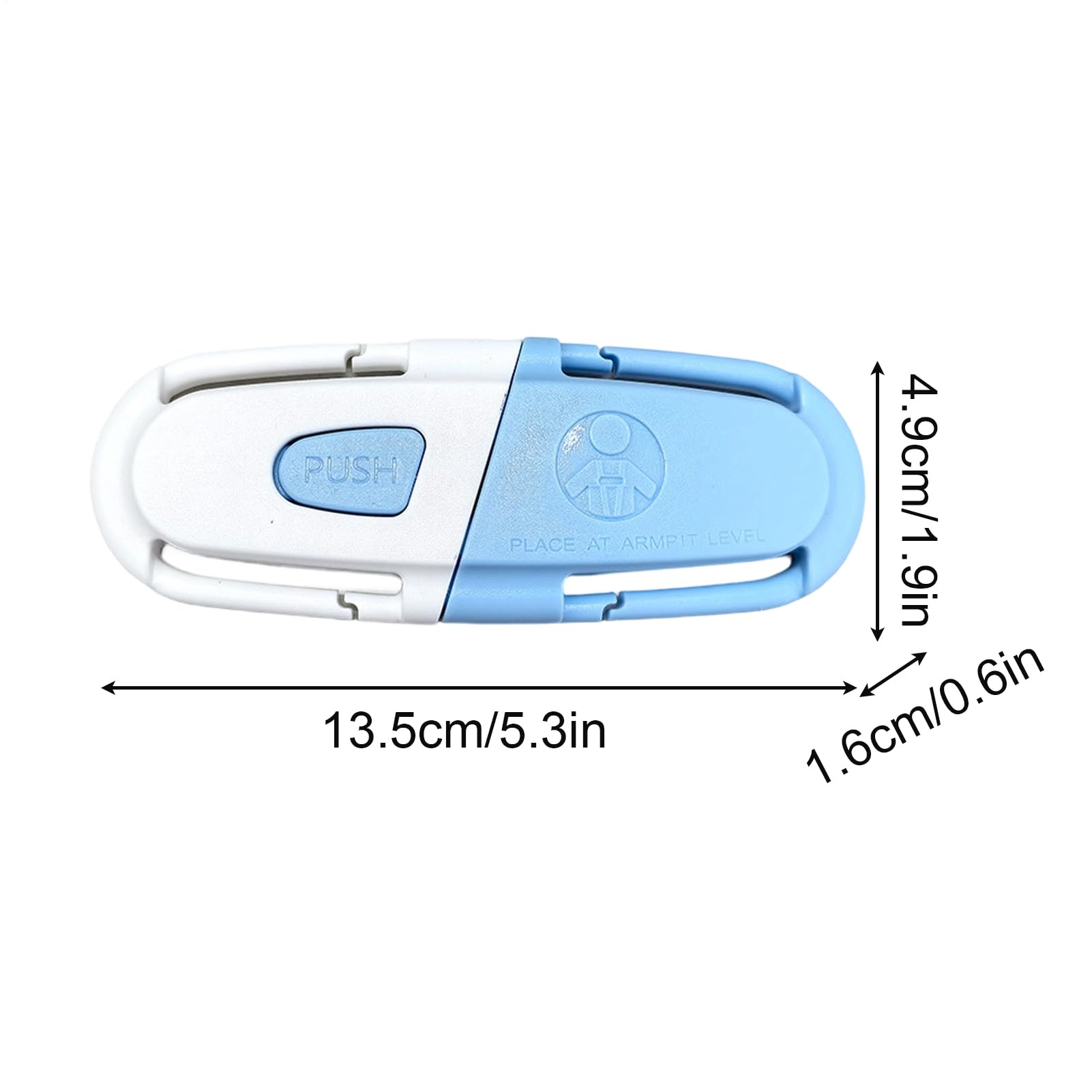 Anti Escape Car Seat Clip - Adjustable Strap, Universal Child Seat Chest Harness Clip | Safety Guard Protector for High Chairs Strollers Schoolbags Kids Child Safety Travel Airplane Bus — view 7