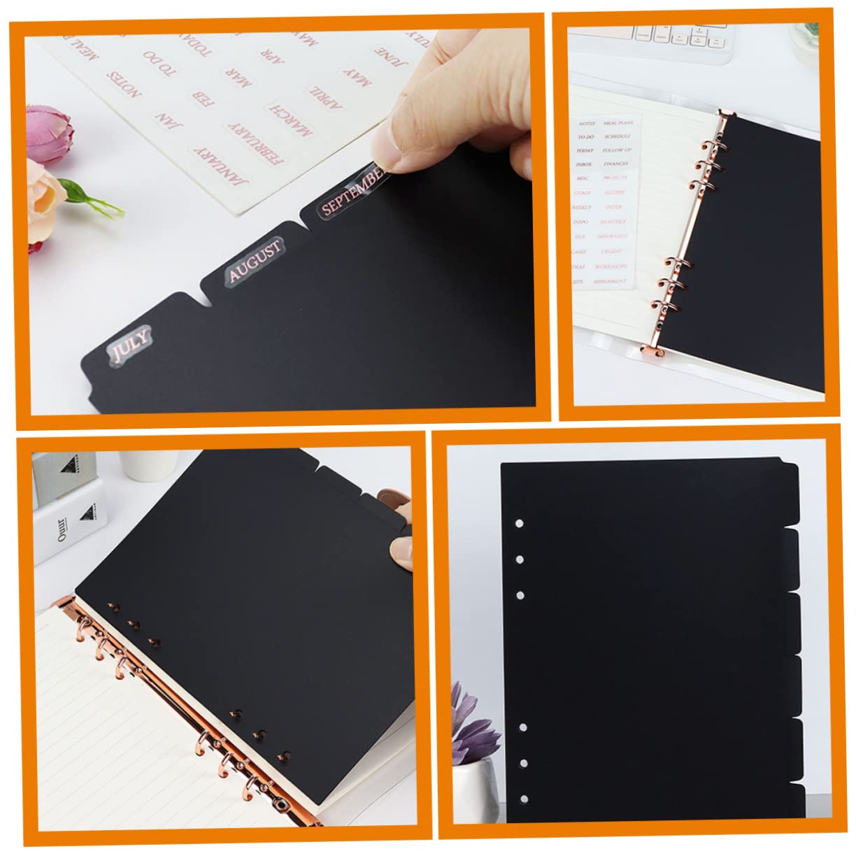 専用ページ　7枚 Amazon | NUOBESTY 6本7バインダー7仕切り76 リング7タブ7仕切り