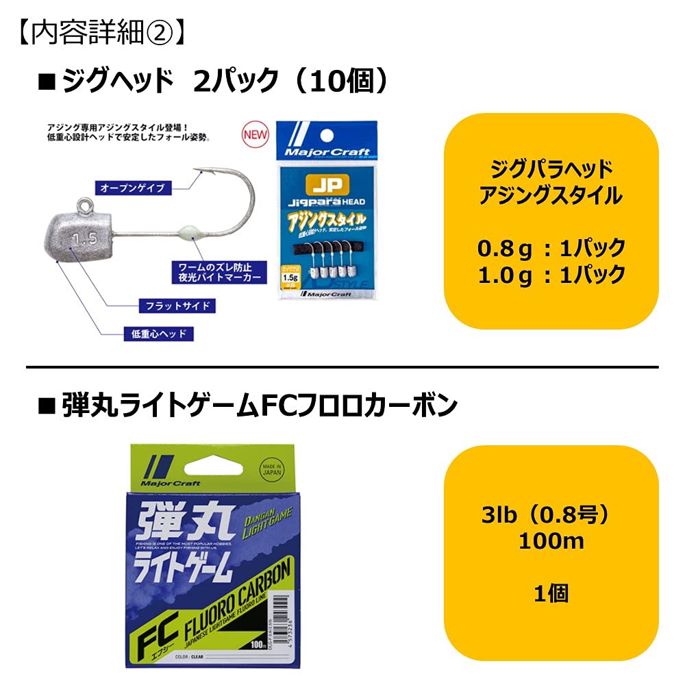 Amazon.co.jp: メジャークラフト アジング ルアー ライン セット