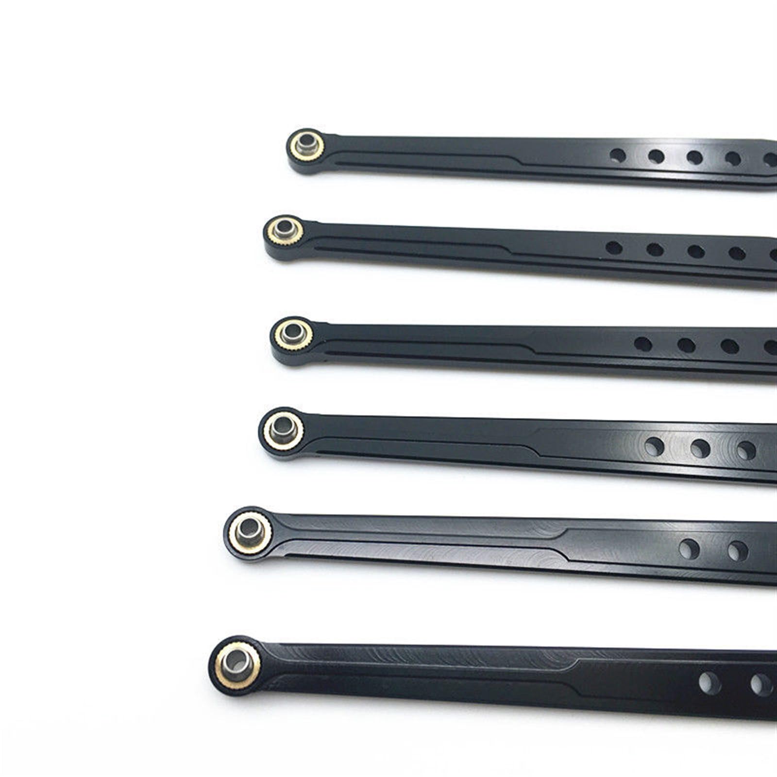 6 sztuk RC łącznik podwozia samochodu aluminiowe dolne i górne