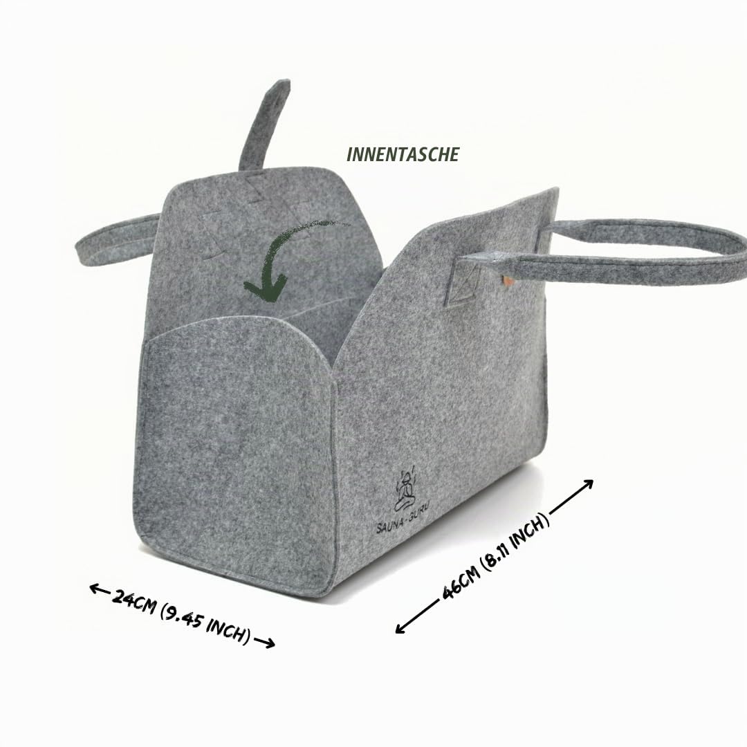 Sauna-Zubehör-Set – Woll-Banja-Hut, Kilt-Handtuch, Aufbewahrungstasche, Filzhandschuh & Sitzkissen – Für finnische, russische, Dampf-, Trocken- & Außensaunen – Wellness-Geschenkset – Für Männer