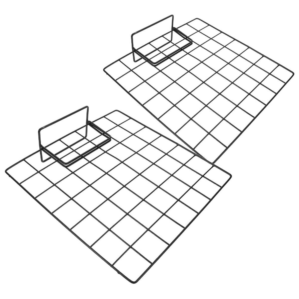 SOIMISS Wandgitter Organizer aus Metall 2 Stück Quadratisches Drahtgitter mit Stabilem Rahmen für Büro und Wohnbereich als Fotodisplay und Dekoration