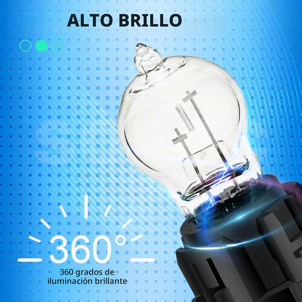 SOFOC HP24W Bombilla 12V Luces de Niebla Blanco Cálido Faro de Niebla DRL Luces de Posición Para Modelos C5 24W Bombilla PG20-1 No Polarizada 2Piezas