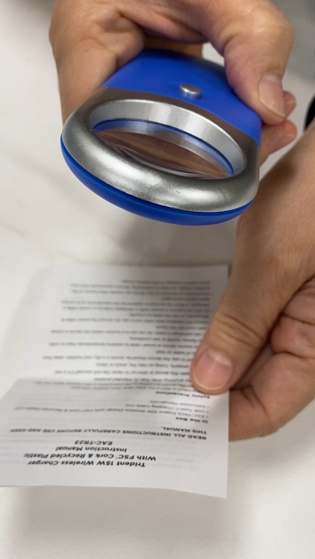 LED Magnifying Glass With Light - 3X Handheld Magnifier For Reading & Crafts