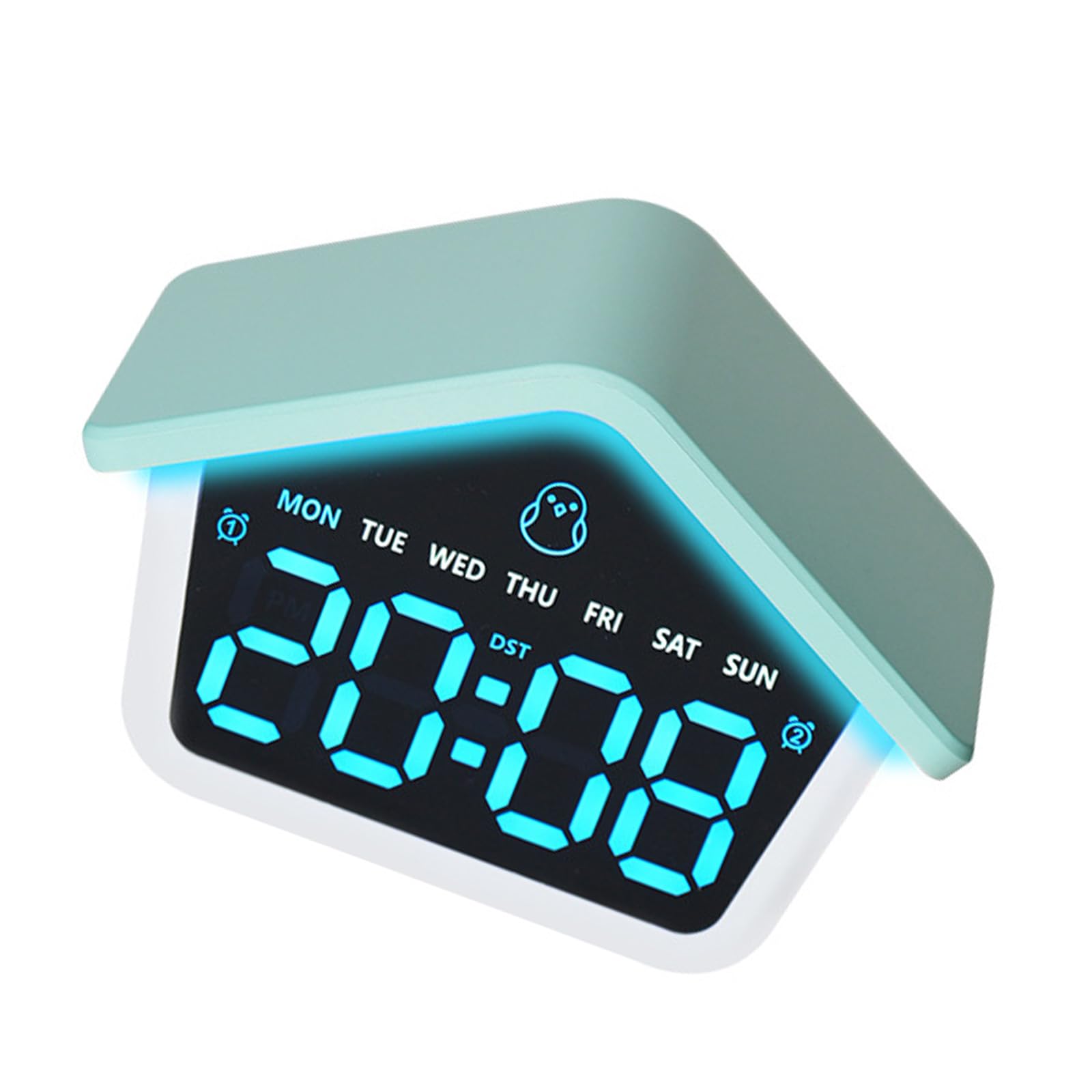 Oxxggkao Alarm Clocks for Bedroom Digital Desk Clock for Bedside Nightstand Clocks Day of Week Duals Alarms