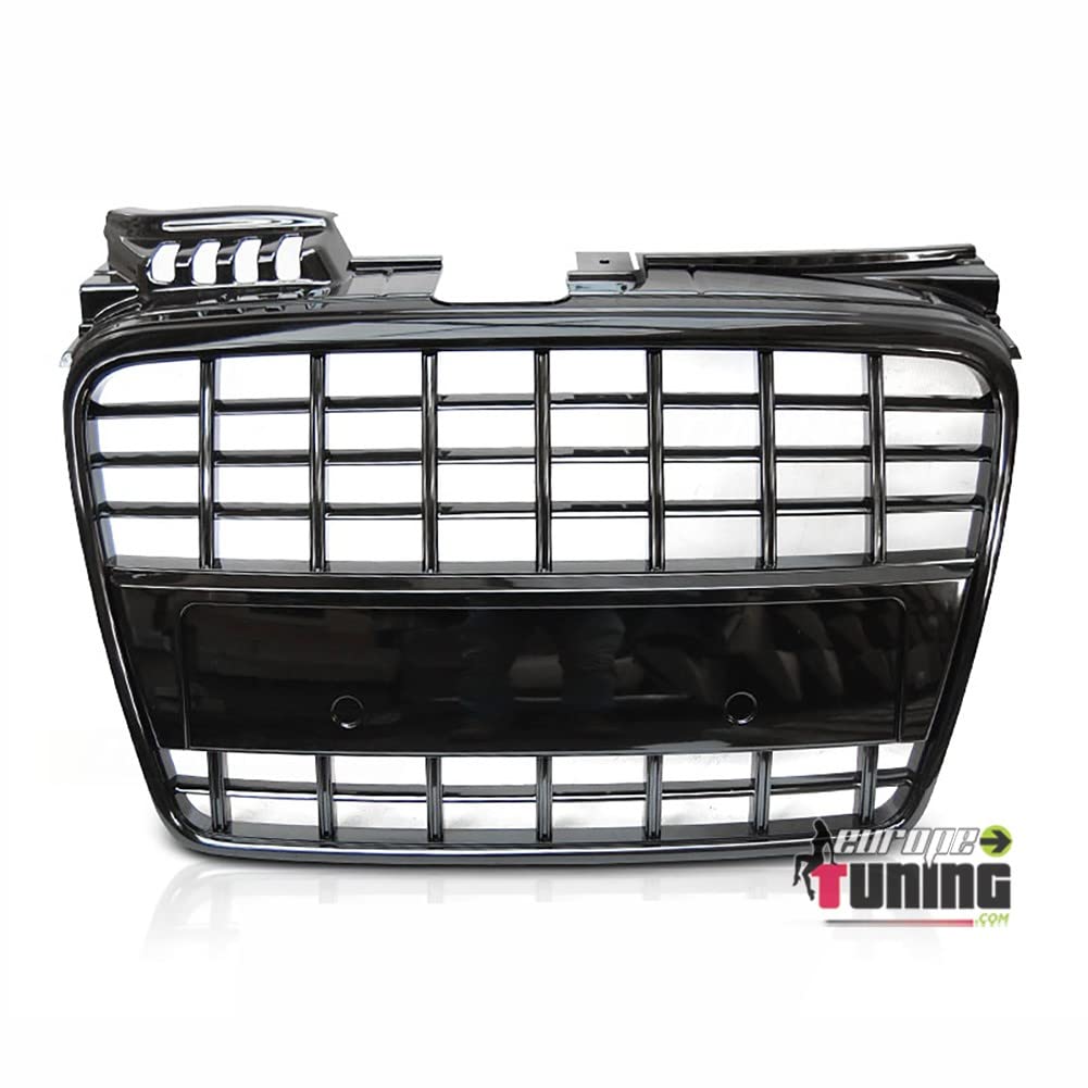 05580 - europetuning - CALANDRE SPORT NOIRE BRILLANTE LOOK S-LINE COMPATIBLE AUDI A4 B7 2004-2008