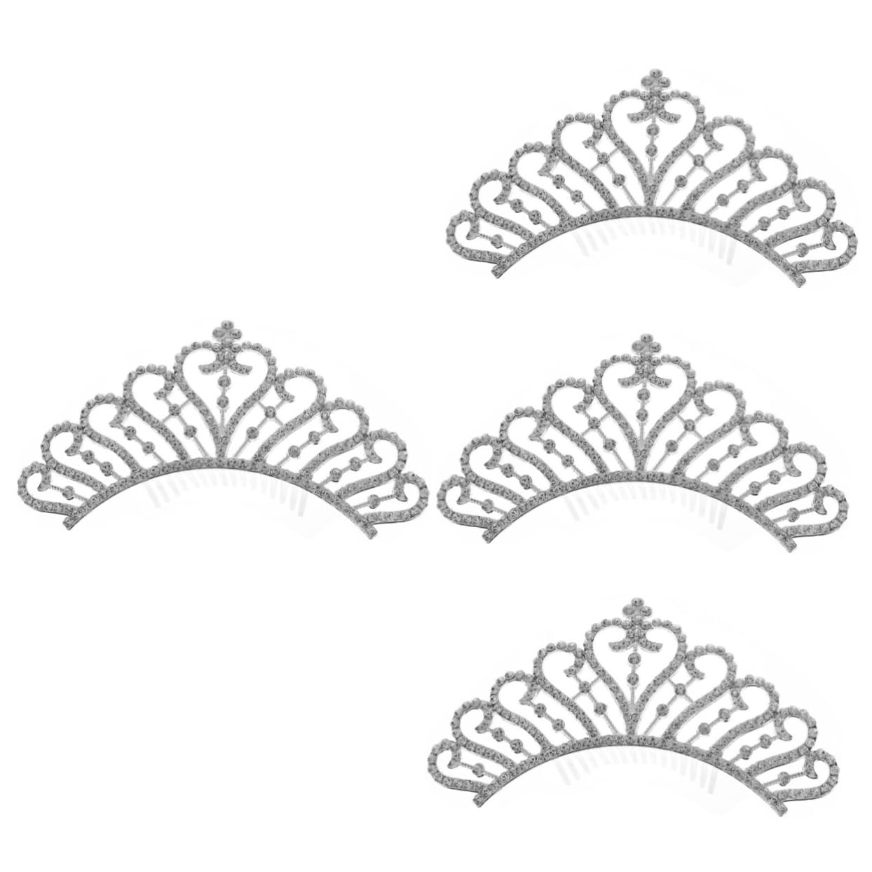 FRCOLOR 4stücke Braut Haarschmuck Krone Wasserdiamant Haarkamm Für Hochzeiten Eleganter Haarclip Perfekten Frisur Leicht Und Für Besondere Anlässe