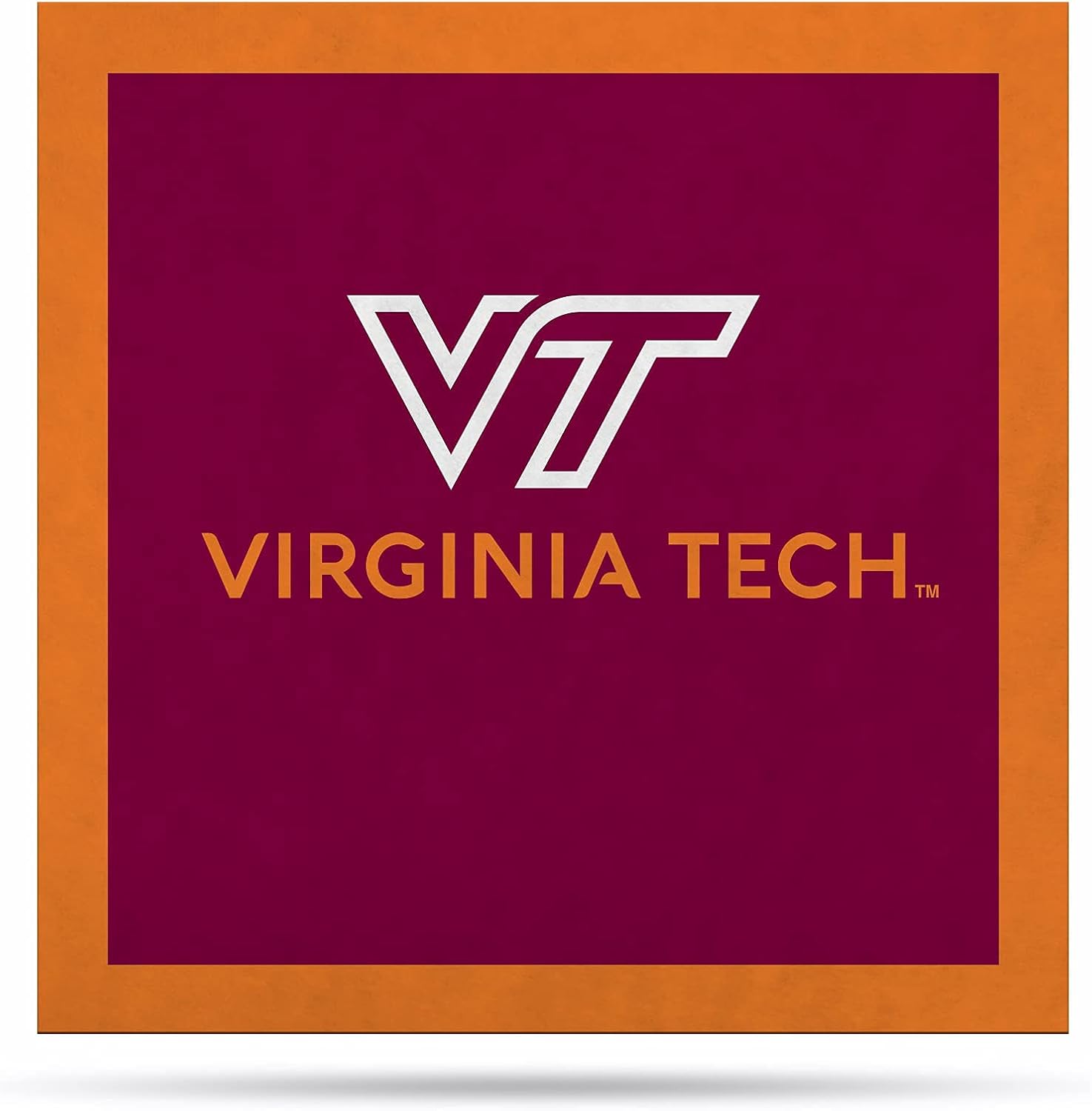 Rico Industries NCAA Virginia Tech Hokies Personalized 23" Felt Wall Banner - Sports Decor for Man Cave, Game Room, Office & Bedroom - Long-Lasting, Customizable Wall Decorations - Made in The USA