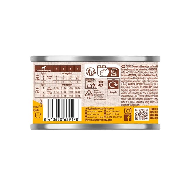 Foto 3 de 5 de Nature's Variety - Paté para Perros Cachorros Mini con Pollo 12 x 200g