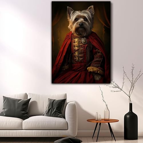 Miniatura 223 de Thuan Chow Chow Retrato de mascota con disfraz real de perro en un disfraz retrato de perro con vestimenta Retrato medieval de mascota retrato