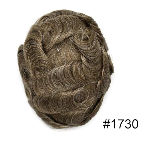 Miniatura 2 de LYRICAL HAIR Peluca de cabello humano Remy de polietileno súper transparente de 0.001 in con bucle en V, color negro, marrón, rubio ceniza con