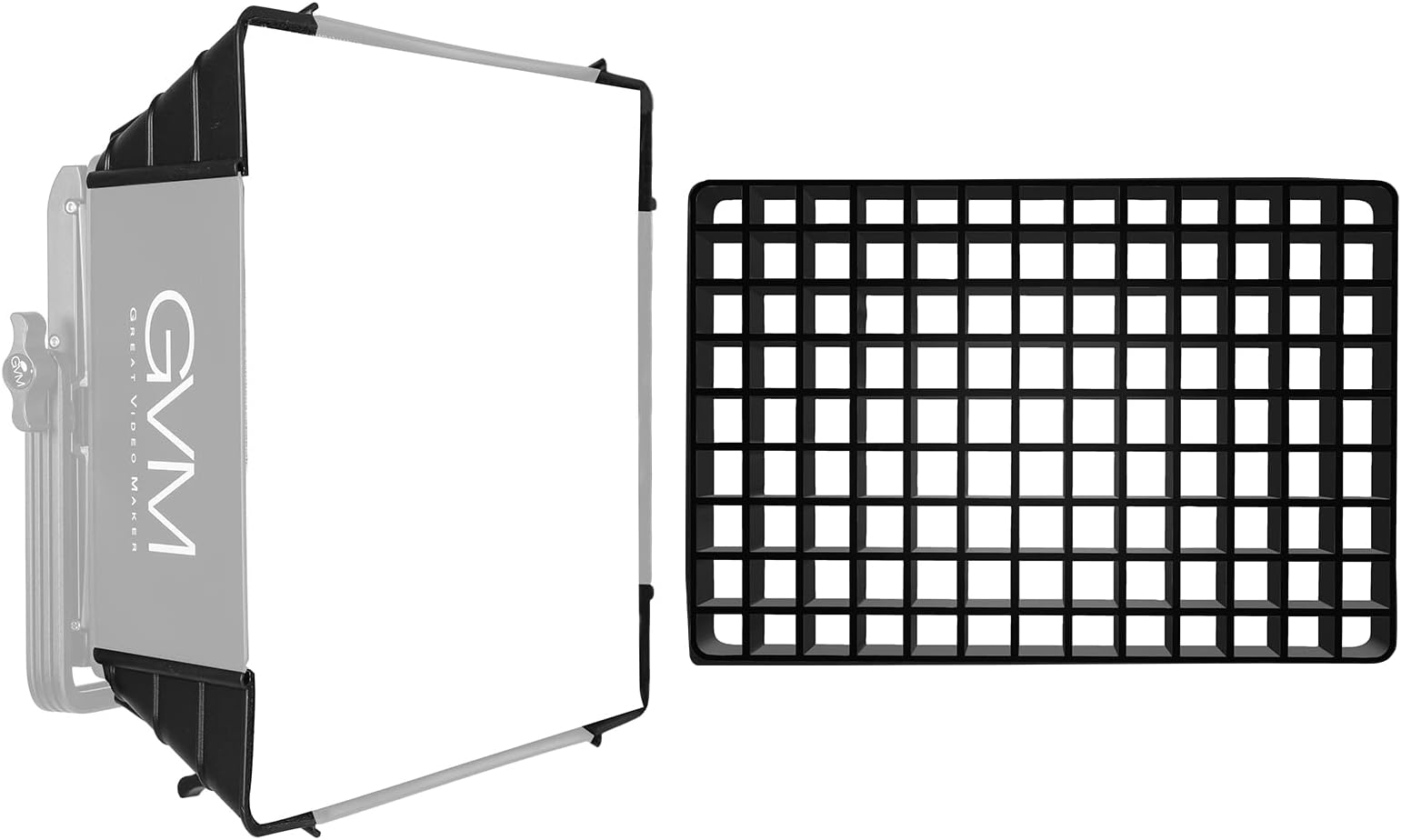 Foldable Softbox Diffuser with Grid Beehive for RGB 1500D Series LED Light, Suitable for Studio Lighting, Portrait Photography, Lighting, Led Panel