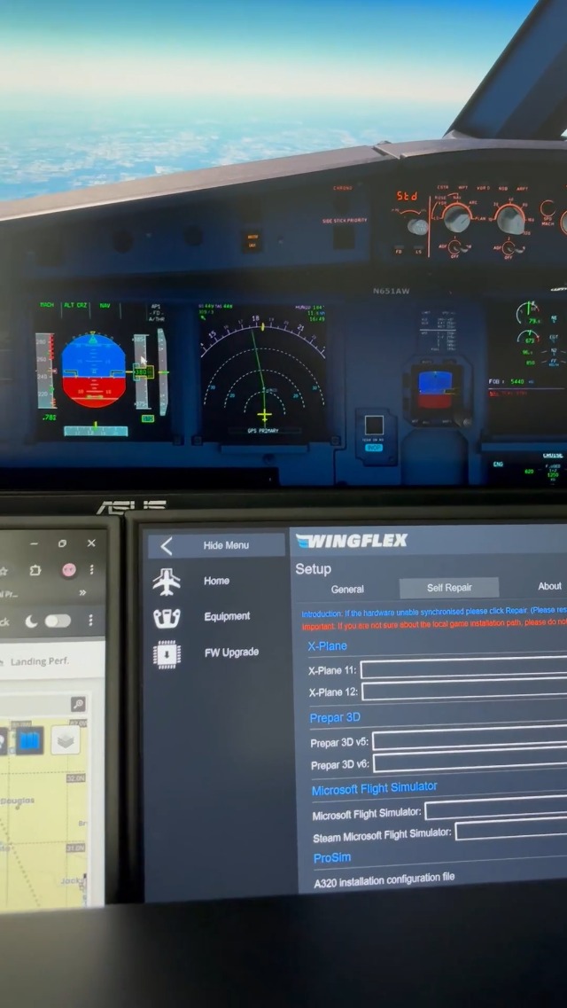 Amazon.co.jp: 【国内正規品】 WINGFLEX フライトシミュレーター A320
