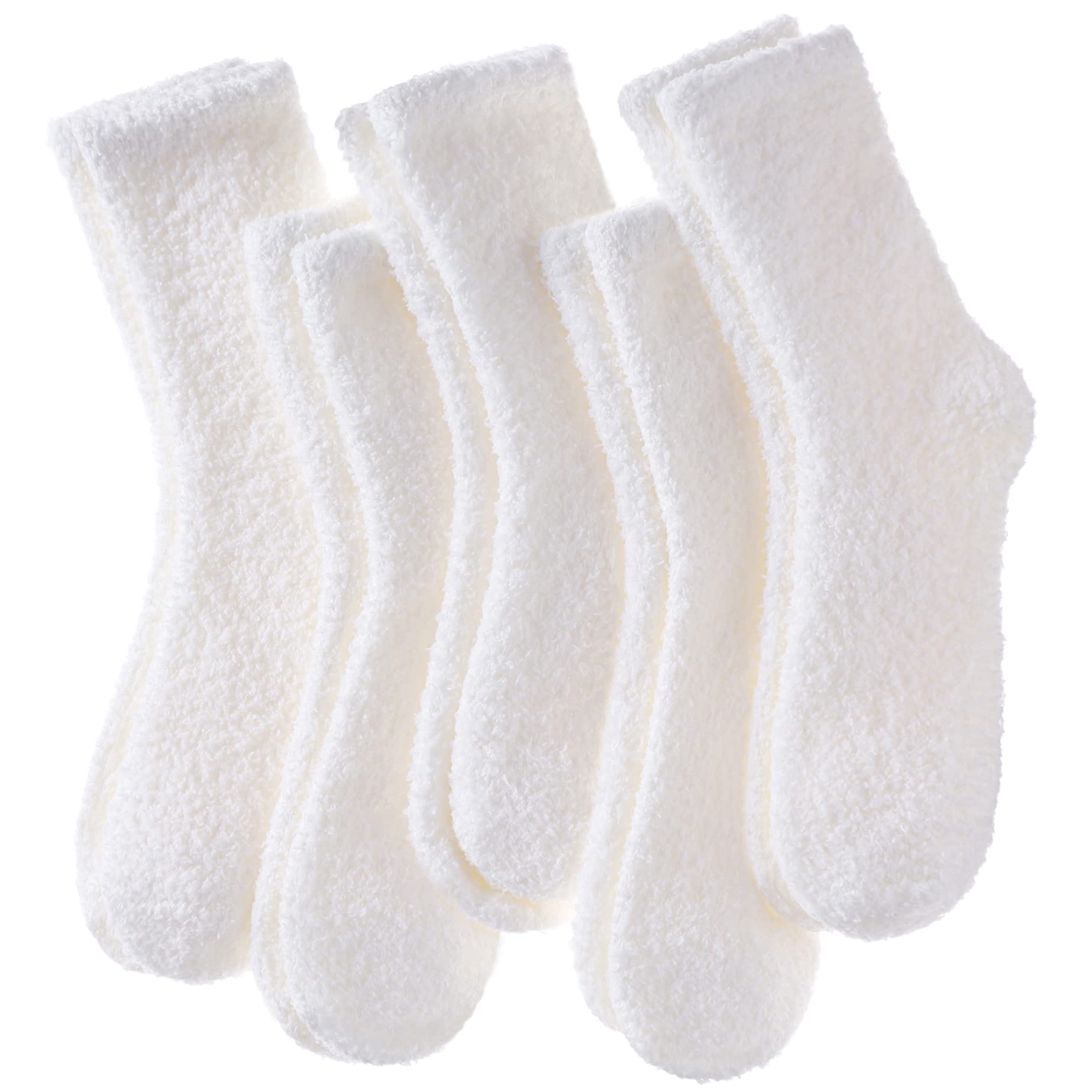 LINEMIN Womens Fuzzy Socks Cozy Fluffy Winter Warm Slipper Socks Microfiber Soft Home Sleeping Socks
