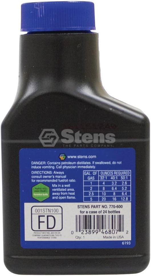 Stens 770-268 50:1 2-Cycle Oil Mix Syn Blend Case of 24