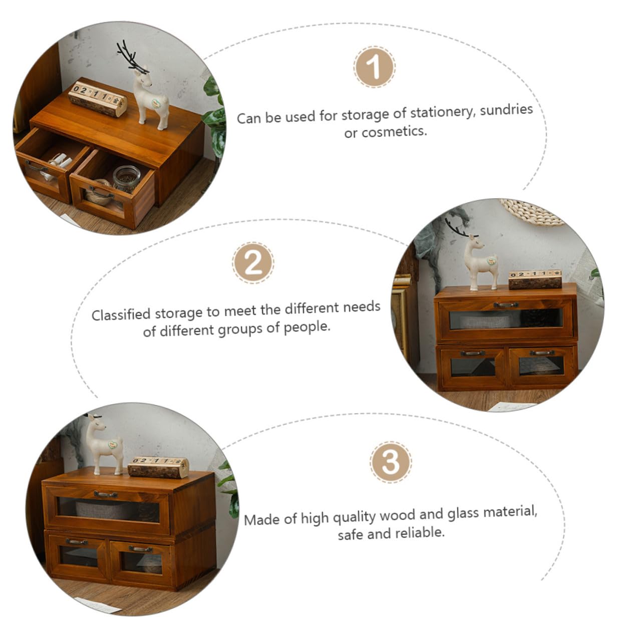 Supporto Alzata per Computer in Legno e Ferro Cassetto da Scrivania | Cassettiera da Scrivania Coffee per Monitor e Cancelleria, Organizzazione Classificata per Ufficio e Studio