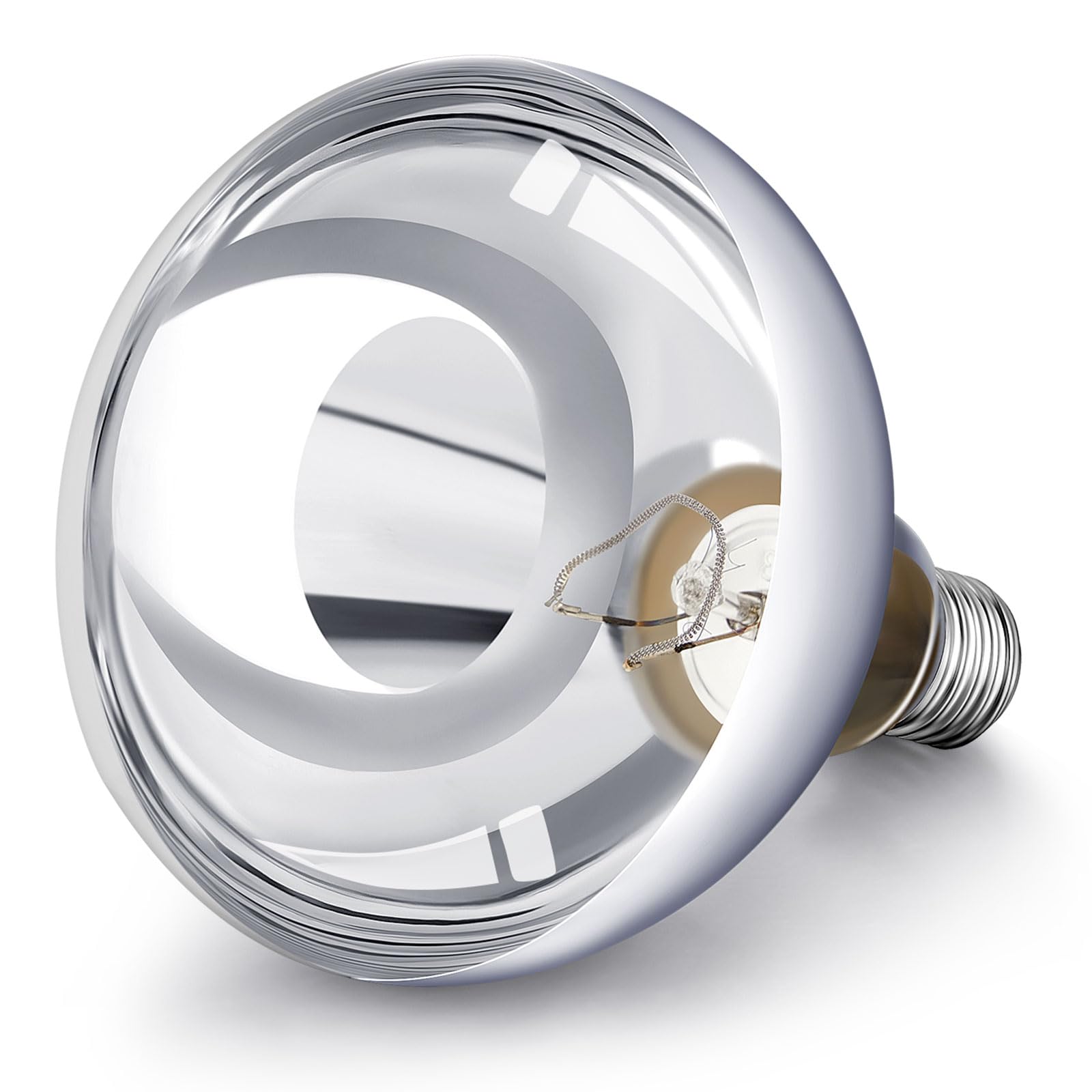 VIHOSE 1 Pack Heat Lamp Bulbs 250 Watt, R40 E26, Silver