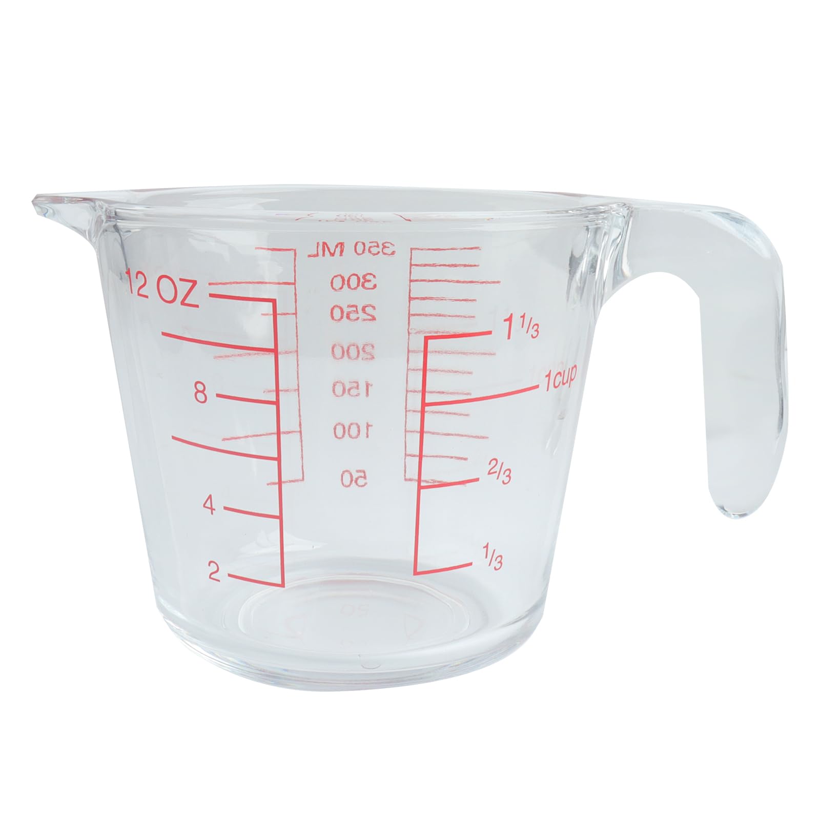 Roellgs Measuring Cups Glass 350ml , Multi-Purpose Liquid Measuring Cups, Transparent