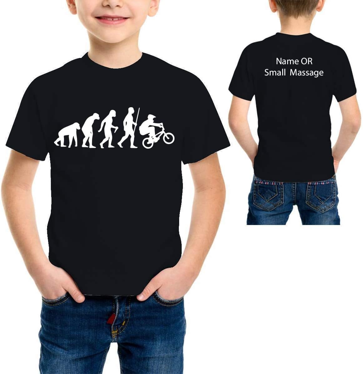 Evolution of BMX Rider Funny Boys T Shirt T-Shirt Customised Text Printed tee Birthday Present