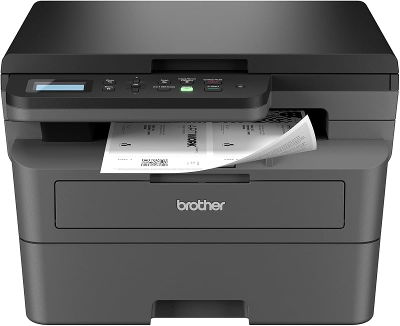 Impresora láser multifunción monocromática compacta inalámbrica HL-L2465DW con impresión, copia y escaneo, impresión dúplex y celular