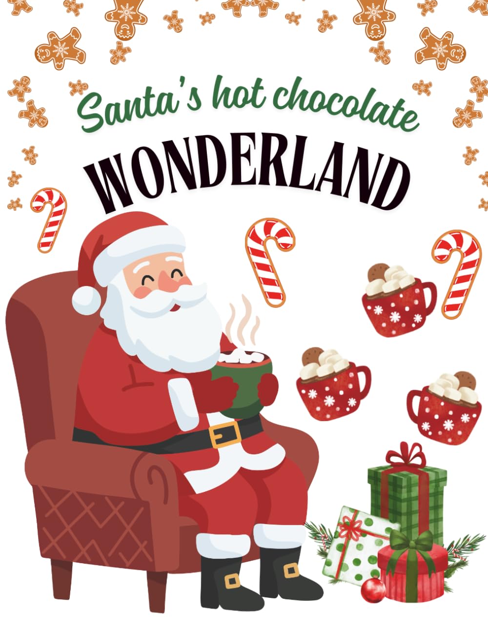 Santa's hot chocolate wonderland: a fun Christmas coloring adventure