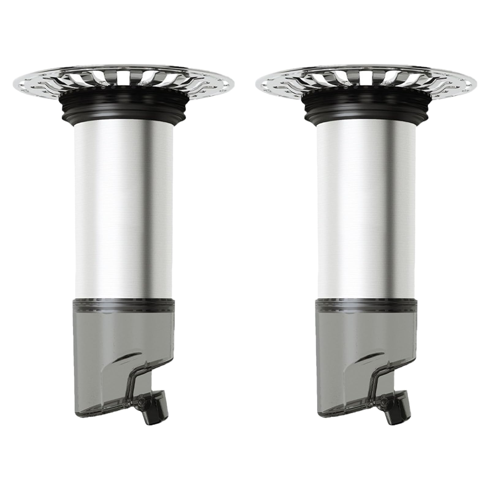 Multipurpose 2Pcs Drain Defenses Bathroom Separator with Hair & Residues Trapping Capabilities for Public Space Efficient Filtration Meshes