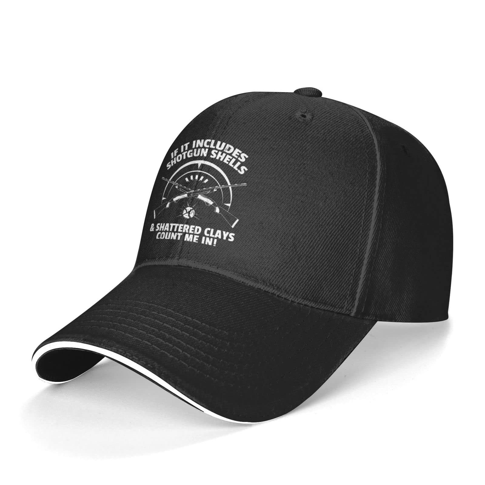 934 Women Men Sandwich Cap Funny Skeet Shooting Peaked Cap Lightweight Trucker Hat Do Old Hip Hop Cap for Summer Sports Hip Hop