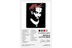 Playboi Carti Poster | Whole Lotta Red Album Cover Canvas Print