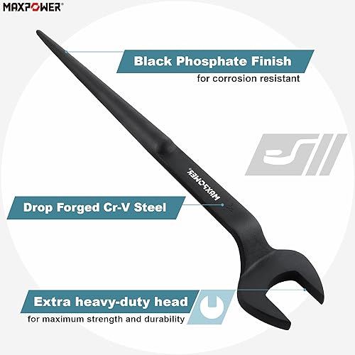 Vista 39 de MAXPOWER Llave Spud, apertura nominal de 7/8 pulgadas