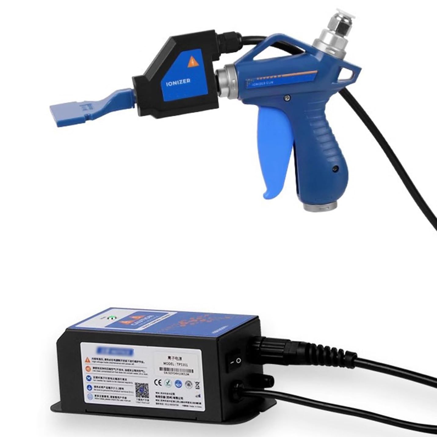 Eiwitany Industrial Anti-Static Ion Air Gun Kit, Pure Air Ionizer Built with 6KV High Voltage Generator for Industrial Static Removal. (TG5046)