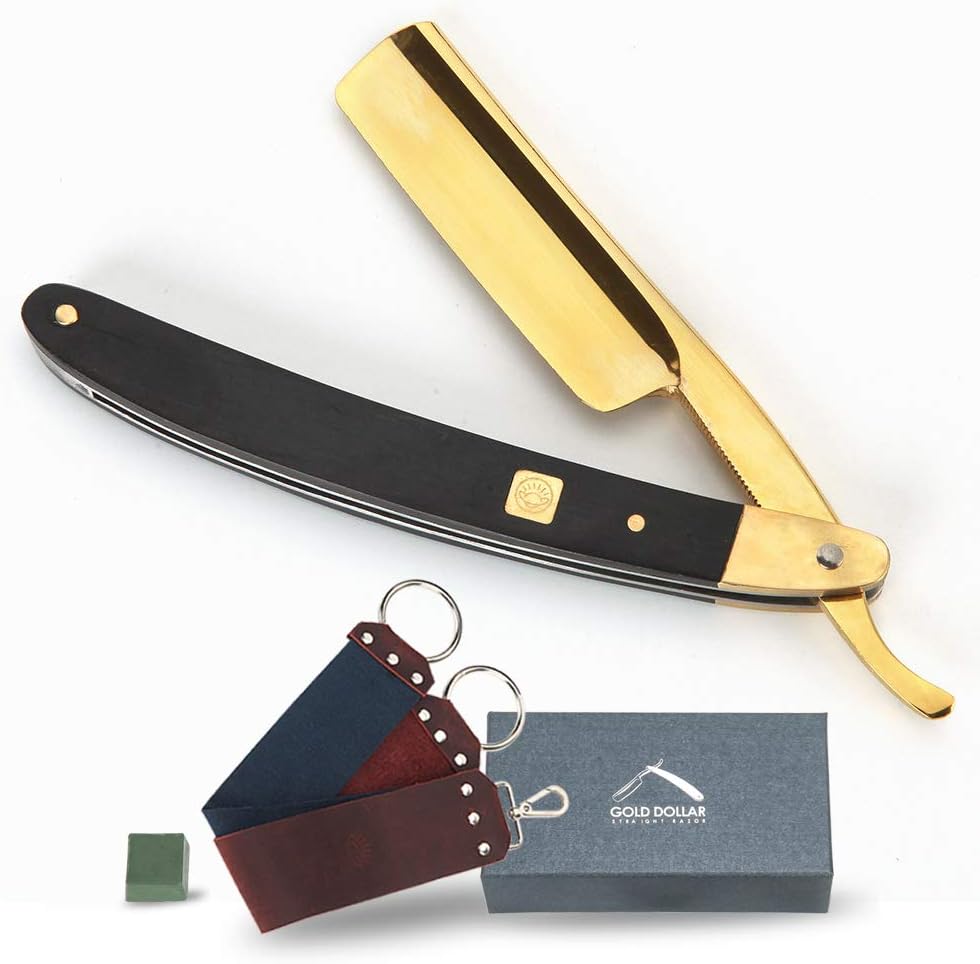 straight razor kit 3 in 1 best shaving razor for men with strop