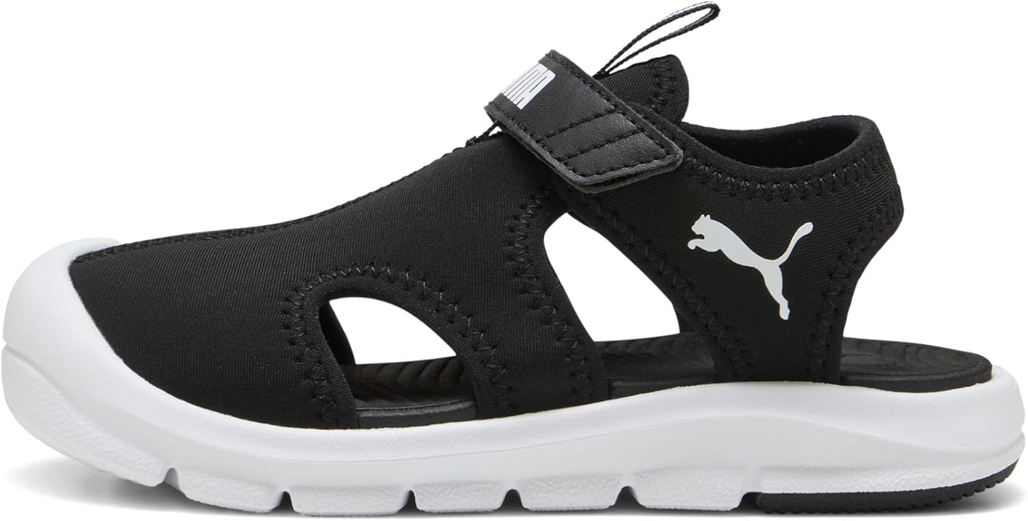 PUMA Kids' Fun Racer Hook and Loop Sandals