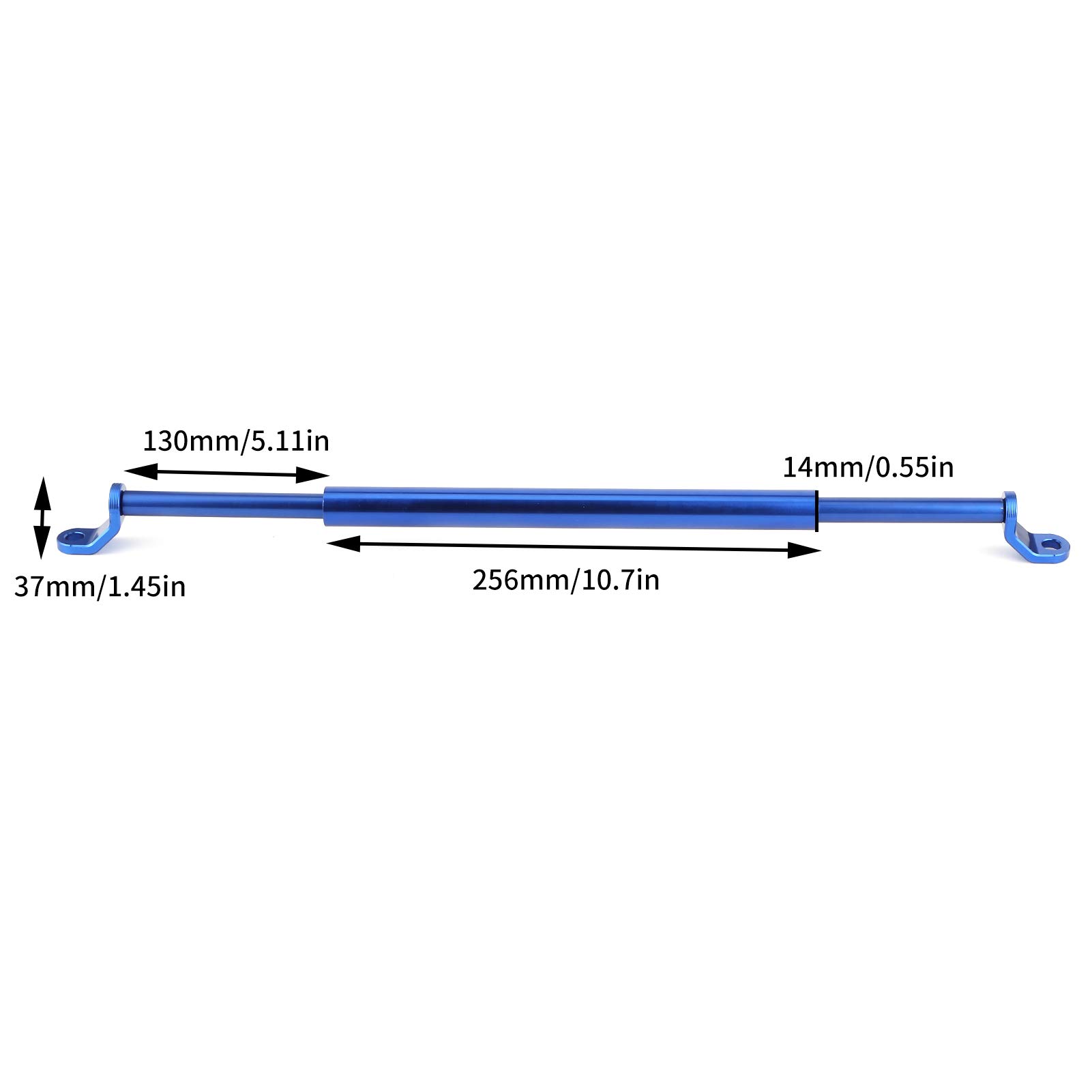Extension Guidon Moto En Alliage Aluminium CNC - Renfort Barre Transversale - Noir, Argent, Bleu, Rouge, Orange