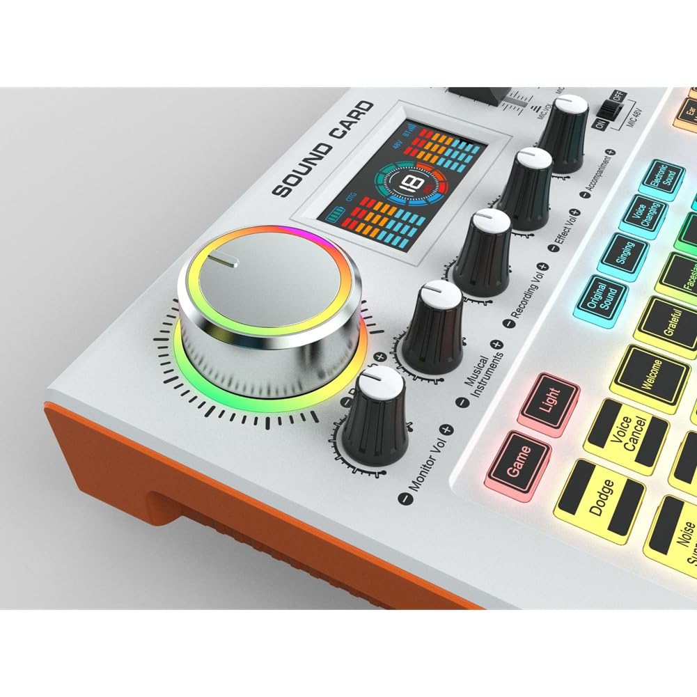 Tarjeta de Sonido Externa Mezcladora de Audio para Transmisión en de Música.